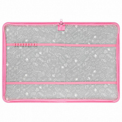 Папка на молнии BRAUBERG А4 с ручкой, с органайзером, 1 отделение, "Paw prints", 273383