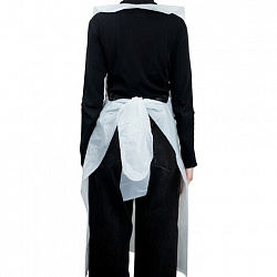 Фартуки полиэтиленовые, КОМПЛЕКТ 100 шт., одноразовые, ЭКСТРА, 81х125 см, 15 мкм, ELEGREEN, ФКб-Пэ81/125Эк