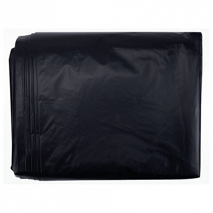 Мешки для мусора 240 л, черные, в пласте 50 штук, сверхпрочные, ПВД 80 мкм, 90x120 см, LAIMA, 702682