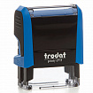 Штамп самонаборный 3-строчный, оттиск 38х14 мм, синий без рамки, TRODAT 4911 P4, КАССА В КОМПЛЕКТЕ, 43199