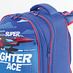 Ранец BRAUBERG EXTRA, 2 отделения, анатомическая спинка, дополнительный объем, для мальчиков, "Истребитель", 39х28х19 см, 227844