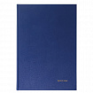 Книга учета 144 л., линия, твердая, бумвинил, блок офсет, А4 200х290 мм, BRAUBERG, синий, 130227