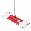 Швабра КОМПЛЕКТ черенок 75-130 см + флаундер 40 см + МОП микрофибра/абразив (ТИП К), PERKLIN (ПЕРКЛИН), 700980