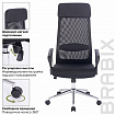 Кресло офисное BRABIX "Flight R EX-541", хром, ткань TW, сетка, черное, 532517