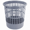 Корзина для бумаг STAFF "Basic" сетчатая, 9,5 л, серая, 237916