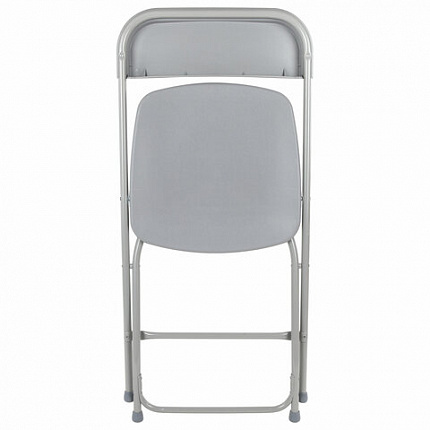 Стул складной BRABIX "Golf CF-002", серый каркас, пластик серый, 531564