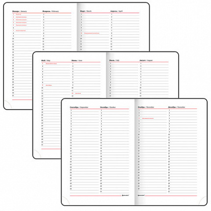 Ежедневник недатированный А5 138x213 мм BRAUBERG "Waves" под кожу, застежка 160 л., серый/оранжевый, 111877