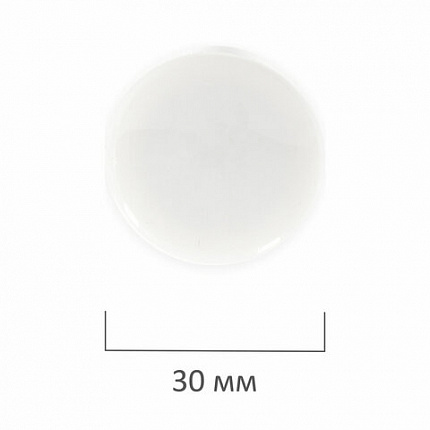 Магниты BRAUBERG "BLACK&WHITE" УСИЛЕННЫЕ 30 мм, НАБОР 10 шт., белые, 237467