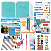 Набор школьных принадлежностей в подарочной коробке BRAUBERG "ШКОЛЬНЫЙ УНИВЕРСАЛЬНЫЙ", 65 предметов, 881133