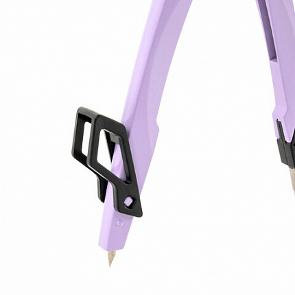 Готовальня BRAUBERG ULTRA, 4 предмета: циркуль 135 мм, запасной грифель, насадка, лавандовый цвет, 210823