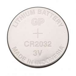 Батарейка литиевая GP Lithium CR2032 "таблетка, дисковая, кнопочная" 1 шт., блистер (отрывной блок), CR2032-7CR5