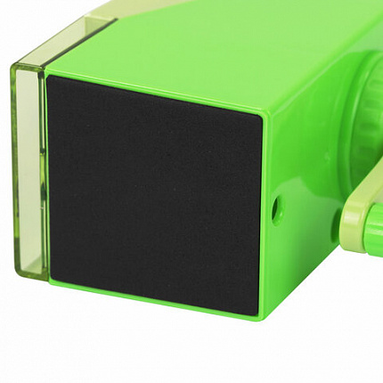 Точилка механическая ЮНЛАНДИЯ "Пастель", для чернографитных и цветных карандашей, корпус зелёный, 272000