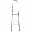 Стремянка алюминиевая 5 ступеней, высота площадки 1,04м, дуга безопасности 0,6м, площадка 26х26см, до 150кг, вес 4кг, НОВАЯ ВЫСОТА, 1110105