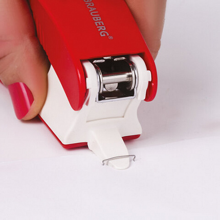 Степлер №24/6, 26/6 BRAUBERG "METROPOLIS", до 30 листов, ассорти, 228753