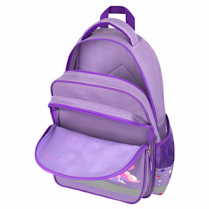 Рюкзак ПИФАГОР SCHOOL, 1 отделение, 3 кармана, "Молочный коктейль", 38x28х14 см, 273164