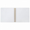Фотоальбом 22х22 см, 20 белых листов, уголки, стикеры, ручки, клей, BRAUBERG White Line, 880651
