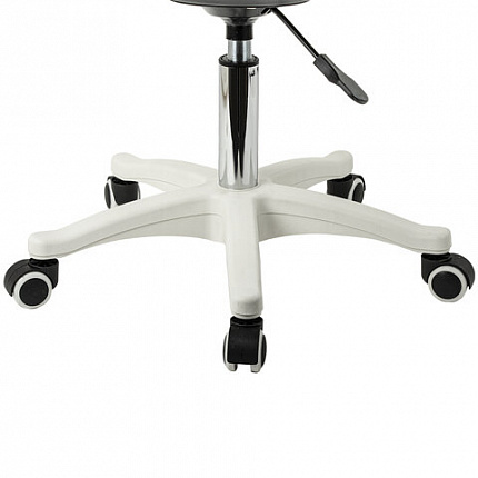 Кресло стул BRABIX "Eames MG-310 PL", пластик белый, экокожа белая, 532926