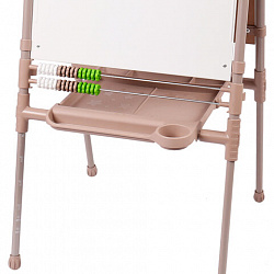 Мольберт растущий для мела/магнитно-маркерный 53х46 см, BRAUBERG "NIKA KIDS", БЕЖЕВЫЙ, 665759