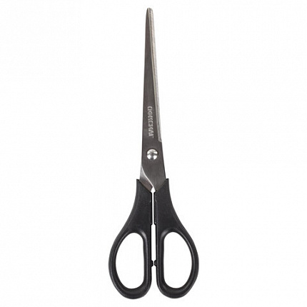 Ножницы ОФИСМАГ "Standard" 190 мм, классической формы, черные, 237100