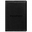 Обложка для паспорта STAFF, полиуретан под кожу, "ПАСПОРТ", черная, 237599