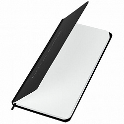 Еженедельник недатированный с резинкой 171х93 мм, BRAUBERG, твердый, 64 л., "Minimal", черный, 116309