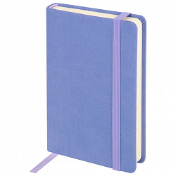 Скетчбук, слоновая кость 140 г/м2 90х140 мм, 80 л., КОЖЗАМ, резинка, BRAUBERG ART CLASSIC, пастель сиреневый, 116875