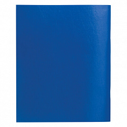 Тетрадь бумвинил, синий, А5, 96 л., скоба, офсет №2, ЭКОНОМ, клетка с полями, STAFF, 402019