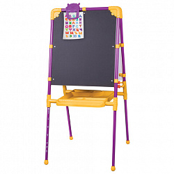 Мольберт растущий для мела/магнитно-маркерный, 53х46 см, BRAUBERG "NIKA KIDS", сиреневый, 238050