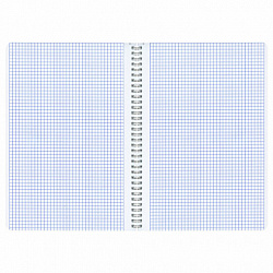Тетрадь А4, 96 л., BRAUBERG, гребень, клетка, матовая ламинация, "Пастель_3" (микс в спайке), 405320