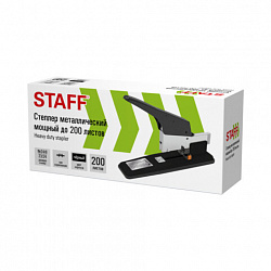 Степлер МОЩНЫЙ №24/6-23/24 металлический STAFF "HEAVY DUTY ECO", до 200 листов, черный, 272737
