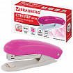 Степлер №10 BRAUBERG "Original", до 12 листов, с антистеплером, розовый, 227767