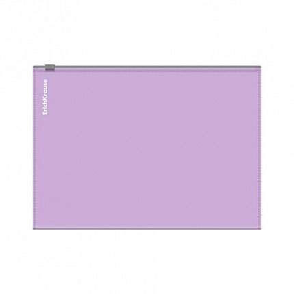 Папка-конверт на молнии ERICH KRAUSE "Matt Pastel Bloom" А5+ (250х180 мм), ассорти, 0,18 мм, 61170