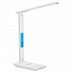 Настольная лампа / светильник с дисплеем и беспроводной зарядкой "8 в 1", LED, 10 Вт, белый, DASWERK (ДАСВЕРК), 238325