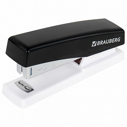 Степлер №24/6, 26/6 BRAUBERG "STYLE", до 25 листов, черный, 272747