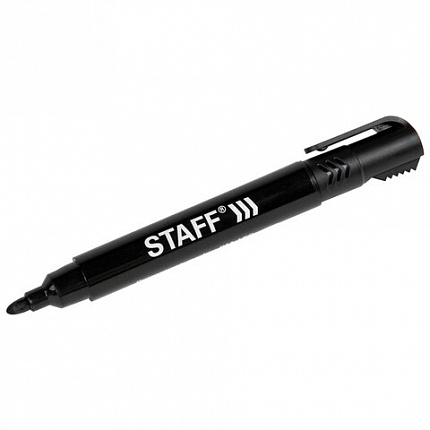 Маркер перманентный с колпачком для вскрытия коробок STAFF "Basic" LOGISTIC PM-150, ЧЕРНЫЙ, 3 мм, 152201