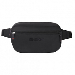 Сумка на пояс HEIKKI RIO (ХЕЙКИ) регулируемый ремень, черная, 28х16х9 см, 273886
