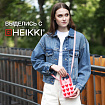 Сумочка-органайзер повседневная HEIKKI KNIT (ХЕЙКИ) кросс боди, вязаная, 17х12х5 см, "Hearts", 273795