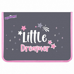 Папка для труда на молнии ЮНЛАНДИЯ А4, 1 отделение, откидная планка, органайзер, "Anime dreamer", 273393