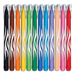 Фломастеры MAPED (Франция) "Color'Peps Jungle", 12 цветов, смываемые, вентилируемый колпачок, 845420