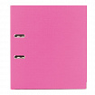 Папка-регистратор BRAUBERG с покрытием из ПВХ, 80 мм, с уголком, розовая (удвоенный срок службы), 227195