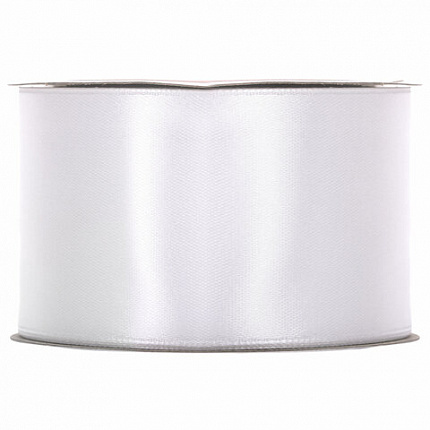 Лента атласная ширина 50 мм, длина 23 м, белая, BRAUBERG, 591519