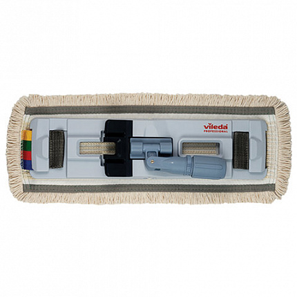 Насадка МОП плоская для держателя 40 см, уши (ТИП УВ), хлопок / полиэстер, VILEDA "УльтраСпидКонтракт", 167275