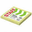 Блок самоклеящийся (стикеры) STAFF STANDARD, ПАСТЕЛЬНЫЙ 51х51 мм, желтый, 100 листов, 116577