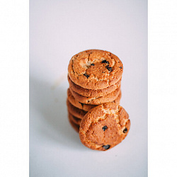 Печенье овсяное "Бок-о-бок" с шоколадными кусочками, гофрокороб 6 кг, ОРАНЖЕВОЕ СОЛНЦЕ, 51320144