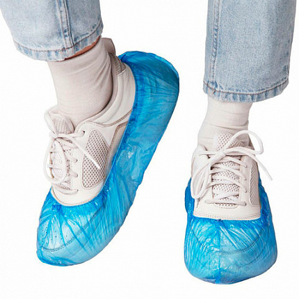 Бахилы КОМПЛЕКТ 2000 штук (1000 пар) СТАНДАРТ, размер 40х14, 16 мкм, 2,2 г, ELEGREEN, 8/1р-С/6000