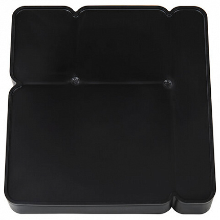 Подставка-органайзер BRAUBERG OFFICE STYLE, 4 отделения, 115х122х111 мм, черная, 238097, ОР31