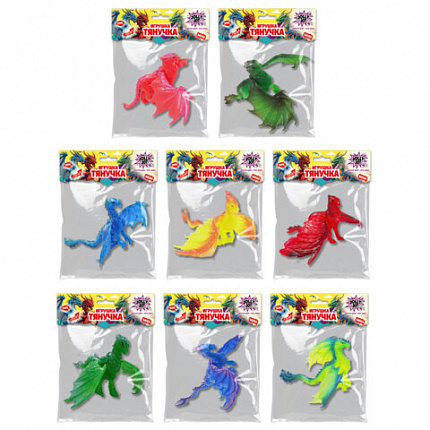 Фигурка-антистресс тянучка "Драконы", ассорти 8 видов, JOLLY JOT (ДЖОЛЛИ ДЖОТ), 665945