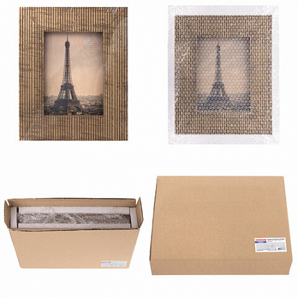 Рамка из мангового дерева BRAUBERG LOFT ANCIENT, фото 13х18 см, акриловый экран, 22х27 см, 391285