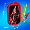 Пенал ПИФАГОР, 3 отделения, ламинированный картон, 19х11 см, "Red road", 273490
