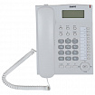 Телефон SANYO RA-S517W, спикерфон, память 30 номеров, тональный / импульсный режим, белый